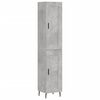 vidaXL betonsz&uuml;rke szerelt fa magasszekr&eacute;ny 34,5x34x180 cm