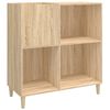 vidaXL sonoma t&ouml;lgy sz&iacute;nű szerelt fa hanglemezszekr&eacute;ny 84,5x38x89 cm