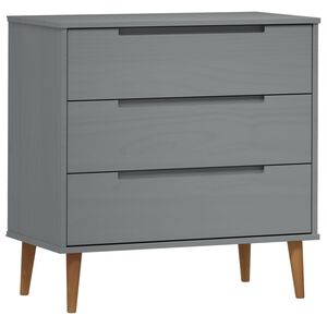 vidaXL MOLDE sz&uuml;rke t&ouml;m&ouml;r fenyőfa fi&oacute;kos szekr&eacute;ny 80 x 40 x 80 cm