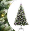 vidaXL Műanyag Hajtogat&oacute;s Kar&aacute;csonyfa Havas Designnal 150 LED