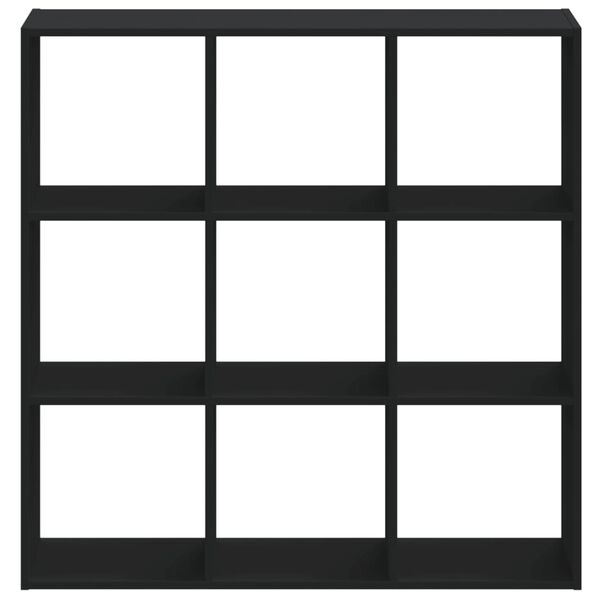 vidaXL fekete szerelt fa könyvszekrény 102 x 32 x 102 cm