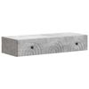 vidaXL Fali oldalt&aacute;bla 87,5 x 34,5 x 17 cm Szerelt Fa Betonsz&uuml;rke