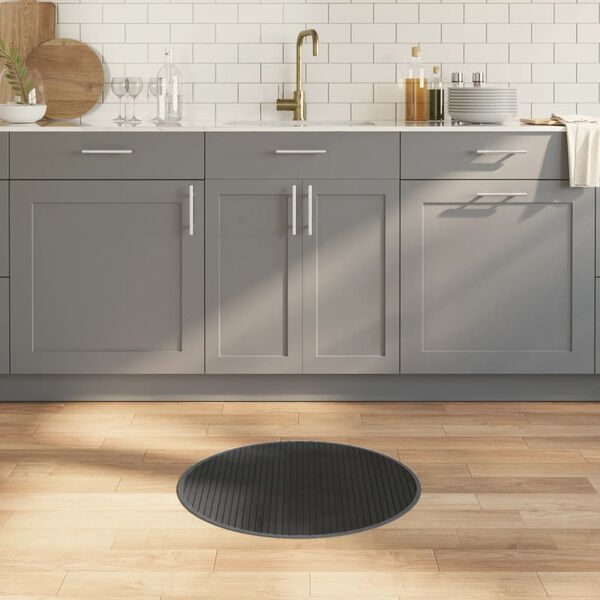 vidaXL kerek sz&uuml;rke bambusz szőnyeg 60 cm