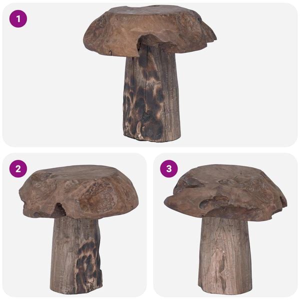 vidaXL Zs&aacute;moly Term&eacute;szetes 35 x 35 x 35 cm T&ouml;m&ouml;r Teakfa