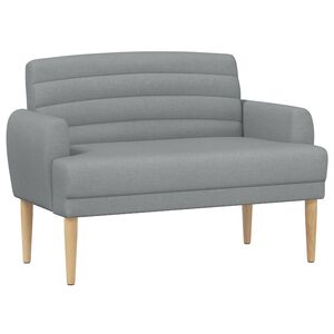 vidaXL Gombra tűz&ouml;tt loveseat Vil&aacute;gossz&uuml;rke 116 x 67 x 80 cm Sz&ouml;vet