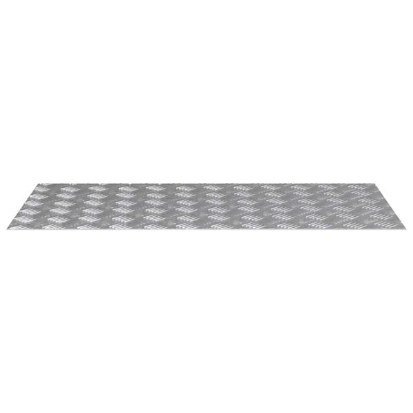 vidaXL Rácsos lemezek 4 pcs Ezüst 100 x 50 cm Alumínium