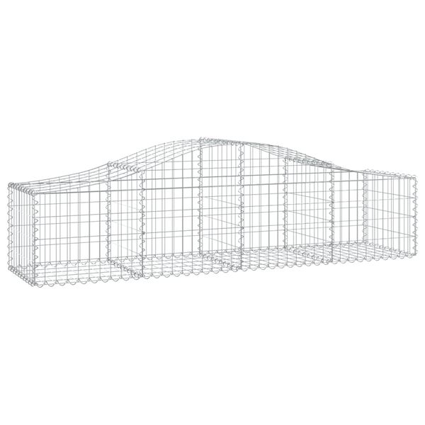 vidaXL 14 db &iacute;ves horganyzott vas gabion kos&aacute;r 200x50x40/60 cm
