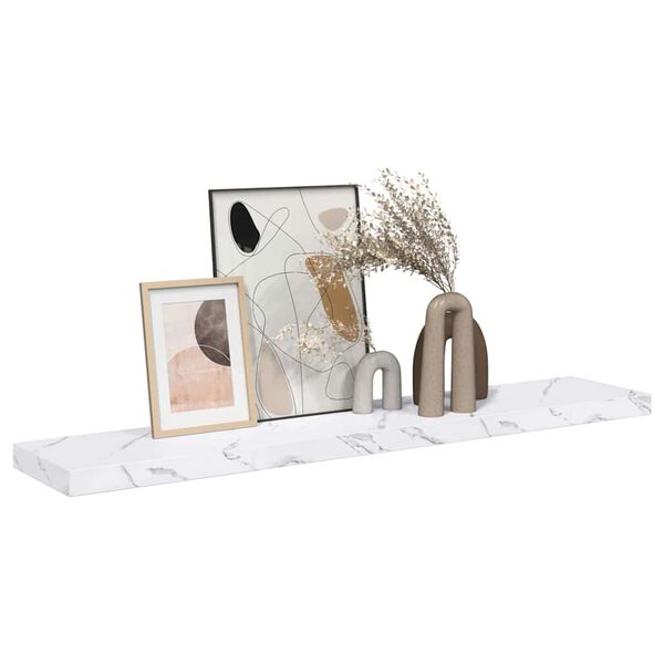 vidaXL Falpolc t&aacute;rol&oacute;val Feh&eacute;r m&aacute;rv&aacute;ny 120 x 23,5 x 4 cm Faanyag