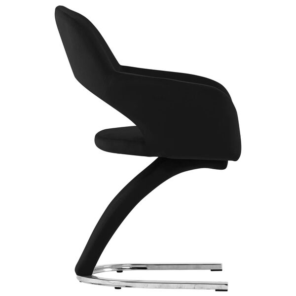 vidaXL 2 db fekete b&aacute;rsony &eacute;tkezősz&eacute;k