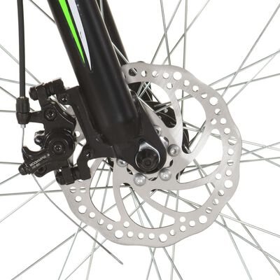 vidaXL 21 sebességes fekete mountain bike 26 hüvelykes kerékkel 36 cm