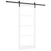 vidaXL Cs&uacute;sz&oacute; ajt&oacute; ORKDAL Feh&eacute;r 93 x 211 cm T&ouml;m&ouml;r fenyőfa &eacute;s &uuml;veg