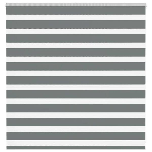 vidaXL zebrafüggönnyel sötét szürke szövetszélesség 135,9cm poliészter