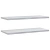 vidaXL 2 db ez&uuml;stsz&iacute;nű rozsdamentes ac&eacute;l fali polc 100 x 40 cm