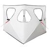 vidaXL Vad&aacute;sz S&aacute;tra tetővel Feh&eacute;r Fekete&aacute;thatol&oacute; 145 x 145 x 150 cm