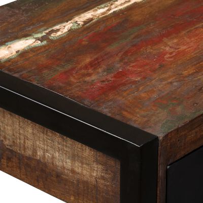 vidaXL tömör újrahasznosított fa íróasztal 2 fiókkal 120 x 50 x 76 cm