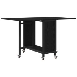 vidaXL &Ouml;sszecsukhat&oacute; &eacute;tkezőasztal g&ouml;rgőkkel 130 x 80 x 76,5 cm