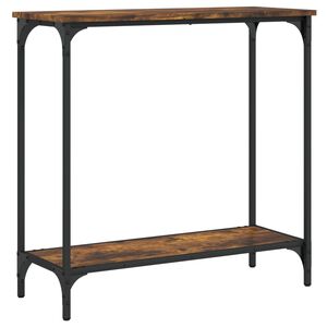 vidaXL füstös tölgy színű szerelt fa tálalóasztal 75 x 30,5 x 75 cm