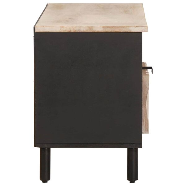 vidaXL TV szekr&eacute;ny fi&oacute;kkal Feh&eacute;r mosott fel&uuml;let 100 x 33 x 46 cm