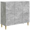 vidaXL Sz&eacute;f Betonsz&uuml;rke 89 x 34,5 x 80 cm Szerelt Fa