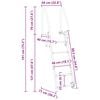 vidaXL 5 l&eacute;pcsős st&eacute;g l&eacute;tra Ez&uuml;st 58 x 77 x 191 cm Alum&iacute;nium