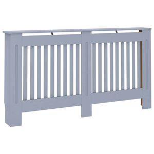 vidaXL antracitsz&uuml;rke MDF radi&aacute;torburkolat 152 x 19 x 81,5 cm