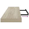 vidaXL 4 db t&ouml;lgysz&iacute;nű MDF lebegő fali polc 120 x 23,5 x 3,8 cm