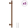 vidaXL 5 db bronz rozsdamentes ac&eacute;l szekr&eacute;nyfoganty&uacute; 192 mm