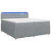 vidaXL Boxspring &aacute;gy matraccal Vil&aacute;gossz&uuml;rke 200 x 200 cm Sz&ouml;vet