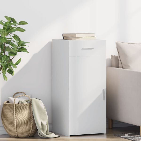 vidaXL feh&eacute;r szerelt fa t&aacute;lal&oacute;szekr&eacute;ny 40 x 42,5 x 93 cm