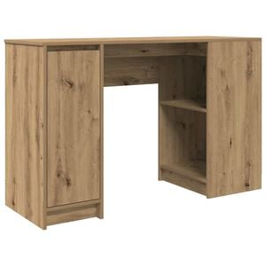 vidaXL k&eacute;zműves t&ouml;lgy sz&iacute;nű szerelt fa &iacute;r&oacute;asztal 120x42x76 cm