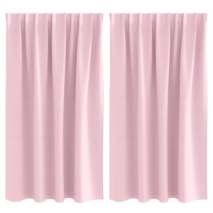 vidaXL Fekete F&uuml;gg&ouml;ny Gyűrűkkel 2 db Babar&oacute;zsasz&iacute;n 140 x 140 cm