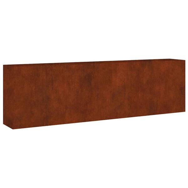 vidaXL corten ac&eacute;l kerti magas&aacute;gy&aacute;s 280x40x80 cm