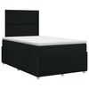 vidaXL Boxspring &aacute;gy matraccal fejt&aacute;ml&aacute;val Fekete 120 x 190 cm Sz&ouml;vet
