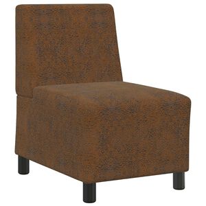 vidaXL barna művel&uacute;r karfa n&eacute;lk&uuml;li kanap&eacute;sz&eacute;k 55 cm