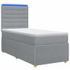 vidaXL LED Boxspring &Aacute;gy Mattal Vil&aacute;gossz&uuml;rke 80 x 200 cm Sz&ouml;vet
