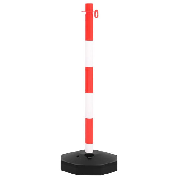 vidaXL l&aacute;nctart&oacute;oszlop-szett 10 m-es műanyag l&aacute;nccal