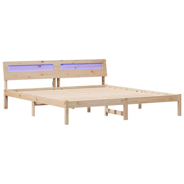 vidaXL &Aacute;gykeret fejt&aacute;ml&aacute;val Barna 180 x 200 cm T&ouml;m&ouml;r fenyőfa