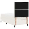 vidaXL Boxrugós ágy Krém és fehér 203 x 80 x 128 cm Bársony anyag