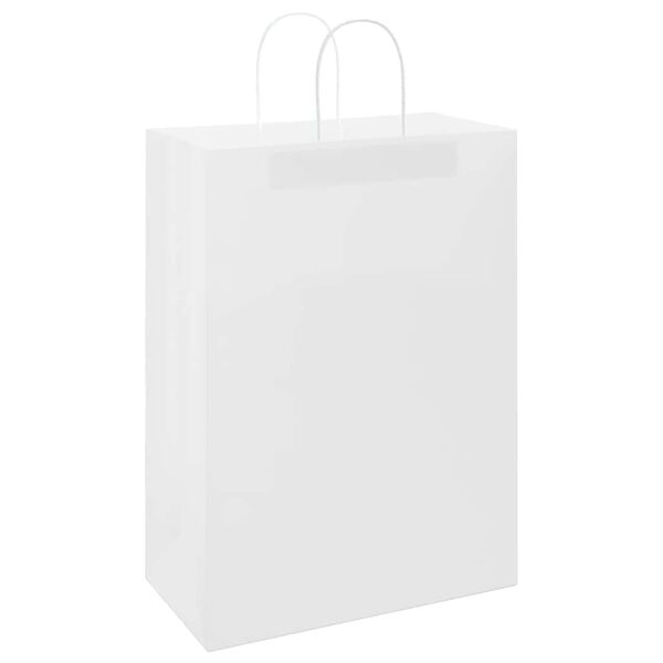 vidaXL 50 db feh&eacute;r pap&iacute;rzacsk&oacute;k foganty&uacute;kkal 32x17x44 cm