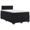 vidaXL Boxspring &aacute;gy matraccal fejt&aacute;ml&aacute;val Fekete 120 x 200 cm B&aacute;rsony
