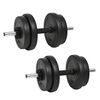 vidaXL 14 r&eacute;szes &ouml;nt&ouml;ttvas egykezes s&uacute;lyz&oacute;k&eacute;szlet 20 kg