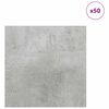 vidaXL Dekor Panelek 50 pcs Beton szürke 30 x 30 x 0.3 cm Faanyag