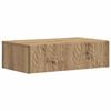 vidaXL Fali oldalt&aacute;bla 87,5 x 34,5 x 17 cm Szerelt Fa K&eacute;zműves T&ouml;lgy
