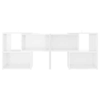 vidaXL magasfényű fehér forgácslap TV-szekrény 104 x 30 x 52 cm