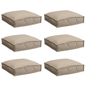 vidaXL P&aacute;rna 6 pcs T&oacute;psz&iacute;nű 40 x 40 x 8 cm Oxford Sz&ouml;vet