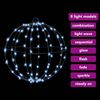 vidaXL Labda 96 LED-del Hideg feher 30 cm F&eacute;m