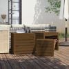 vidaXL m&eacute;zbarna 3 r&eacute;szes t&ouml;m&ouml;r fenyőfa kerti l&aacute;daszett