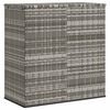 vidaXL sz&uuml;rke polyrattan kerti p&aacute;rnatart&oacute; doboz 100 x 49 x 103,5 cm