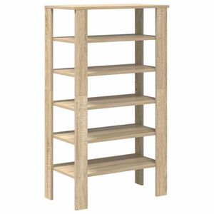 vidaXL sonoma t&ouml;lgy sz&iacute;nű szerelt fa cipőtart&oacute; 61x32x105 cm