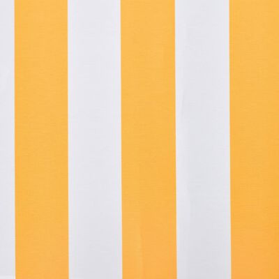 vidaXL narancssárga-fehér vászon napellenző tető 350 x 250 cm